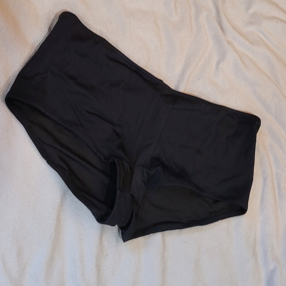 NEW Victoria's Secret Black Bikini Bottom Shorts